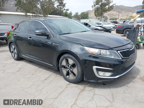 2013 Kia Optima Hybrid EX with VIN KNAGM4AD3D5057701, listed as a IAAI auction lot 42111647 with 160,426 mi miles. Bid and sale history available at carsss.com. Image 1.