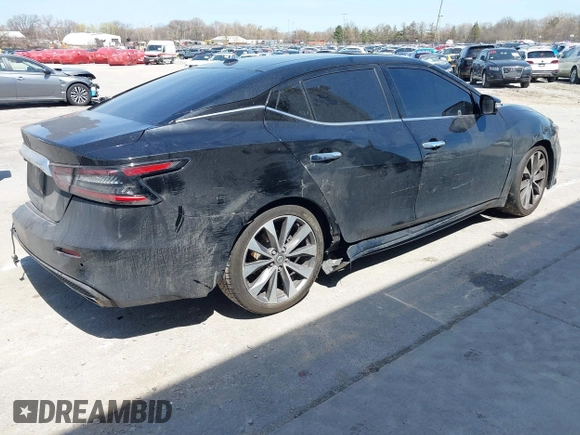 2020 Nissan Maxima Platinum with VIN 1N4AA6FV5LC374801, listed as a IAAI auction lot 42049391 with 63,373 mi miles and . Bid and sale history available at DreamBid. Image 4.