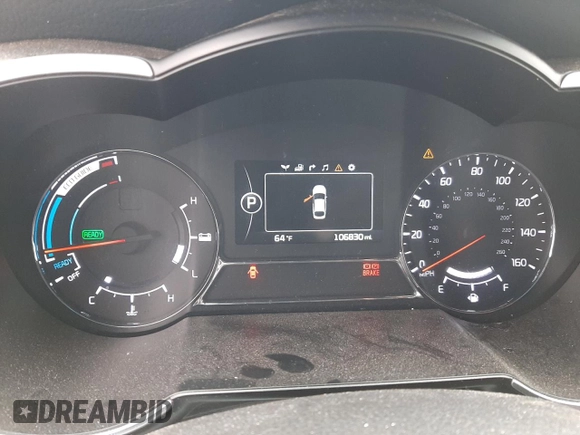 2015 Kia Optima EX with VIN KNAGN4AD7F5081869, listed as a Copart auction lot 55266585 with 106,830 mi miles and Salvage title. Bid and sale history available at DreamBid. Image 9.