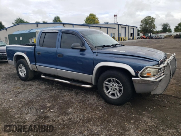 2003 Dodge Dakota SLT with VIN 1D7HL48X93S367092, listed as a Copart auction lot 71961274 with 160,709 mi miles and Salvage Title. Bid and sale history available at carsss.com. Image 4.