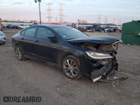 2015 Chrysler 200 S with VIN 1C3CCCBB9FN626490, listed as a Copart auction lot 42451235 with 107,035 mi miles and Salvage Title. Bid and sale history available at carsss.com. Image 4.