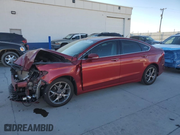 2015 Ford Fusion Titanium with VIN 3FA6P0K98FR132357, listed as a Copart auction lot 47213235 with 0 mi miles and Salvage Title. Bid and sale history available at carsss.com. Image 1.