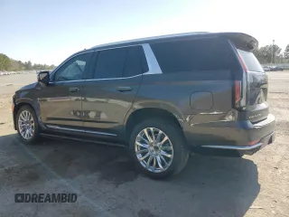 2021 Cadillac Escalade Premium Luxury with VIN 1GYS4CKL6MR249968, listed as a Copart auction lot 47406705 with 28,937 mi miles and Salvage title. Bid and sale history available at DreamBid. Image 2.