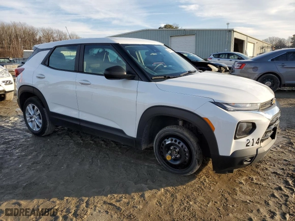 2023 Chevrolet TrailBlazer LS with VIN KL79MMS26PB044212, listed as a Copart auction lot 42764435 with 60,625 mi miles and Salvage Title. Bid and sale history available at carsss.com. Image 4.