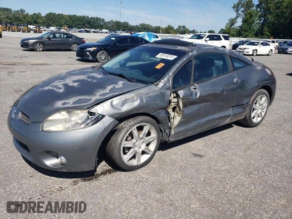 2006 Mitsubishi Eclipse GT with VIN 4A3AK34T56E022461, listed as a Copart auction lot 69515814 with 125,871 mi miles and Salvage Title. Bid and sale history available at carsss.com. Image 1.