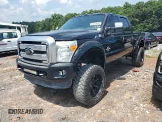 2016 Ford F-350 Platinum with VIN 1FT8W3BT0GEC00948, listed as a Copart auction lot 64653455 with 110,789 mi miles and Salvage title. Bid and sale history available at DreamBid. Image 1.