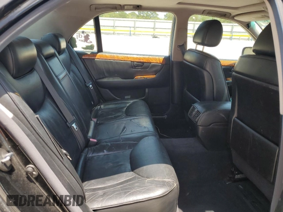 2001 Lexus LS 430 z VIN JTHBN30FX10008011, wystawiony jako Copart lot #57585145 z przebiegiem 218 263 mil mil oraz Czysty tytuł • Clean title. Historia ofert i sprzedaży dostępna na DreamBid. Obrazek 10.