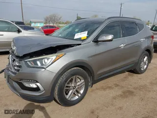 2017 Hyundai Santa Fe Sport 2.4L with VIN 5NMZU3LB7HH021661, listed as a IAAI auction lot 41746160 with 82,990 mi miles. Bid and sale history available at carsss.com. Image 2.