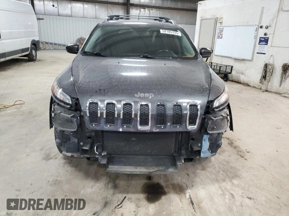2015 Jeep Cherokee Latitude with VIN 1C4PJMCS0FW787988, listed as a Copart auction lot 52105155 with 117,254 mi miles and Salvage Title. Bid and sale history available at DreamBid. Image 5.