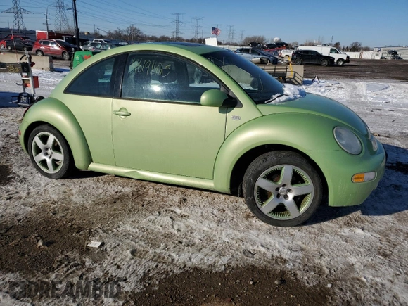 2003 Volkswagen Beetle GLS with VIN 3VWCD21C73M408547, listed as a Copart auction lot 46191425 with 179,742 mi miles and Salvage title. Bid and sale history available at DreamBid. Image 4.