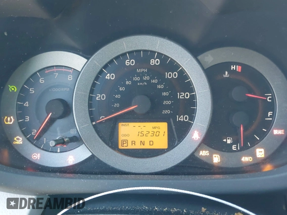 2009 Toyota RAV4 with VIN JTMBF33V79D010174, listed as a IAAI auction lot 41874399 with 152,301 mi miles. Bid and sale history available at carsss.com. Image 7.