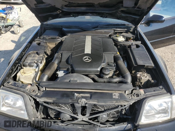 2002 Mercedes-Benz SL-Class with VIN WDBFA68F92F201073, listed as a Copart auction lot 75528494 with 100,085 mi miles and Salvage Title. Bid and sale history available at carsss.com. Image 11.