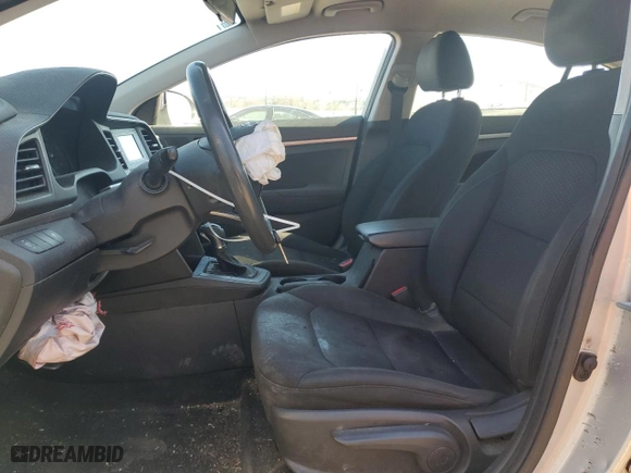 2019 Hyundai Elantra SE with VIN 5NPD74LF8KH455267, listed as a Copart auction lot 46378155 with 117,415 mi miles and Salvage Title. Bid and sale history available at carsss.com. Image 7.