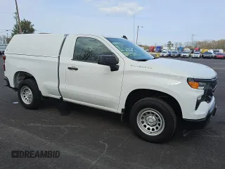 2023 Chevrolet Silverado 1500 Work Truck with VIN 3GCNAAEK3PG353504, listed as a Copart auction lot 52915425 with 57,193 mi miles and Clean Title. Bid and sale history available at DreamBid. Image 4.