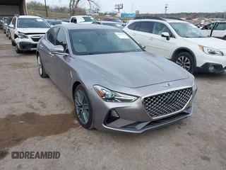 2021 Genesis G70 2.0T with VIN KMTG64LA9MU073635, listed as a IAAI auction lot 41829019 with 47,186 mi miles and . Bid and sale history available at DreamBid. Image 1.