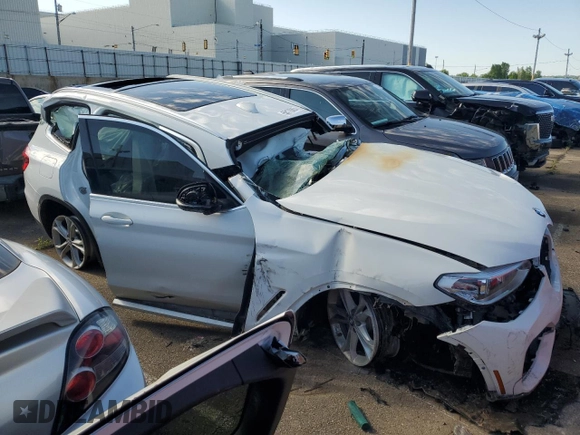 2020 BMW X3 xDrive30i z VIN 5UXTY5C04L9B04359, wystawiony jako Copart lot #58170065 z przebiegiem Nie podano mil oraz Szkoda całkowita • Salvage title. Historia ofert i sprzedaży dostępna na DreamBid. Obrazek 4.