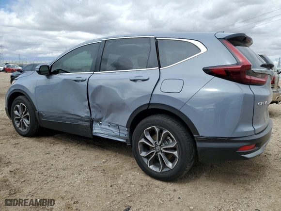 2021 Honda CR-V EX-L with VIN 2HKRW1H80MH402423, listed as a Copart auction lot 48068055 with 38,928 mi miles and Salvage Title. Bid and sale history available at carsss.com. Image 2.