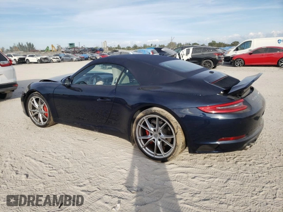 2017 Porsche 911 Carrera S with VIN WP0CB2A96HS154969, listed as a Copart auction lot 41140404 with 24,559 mi miles. Bid and sale history available at carsss.com. Image 2.