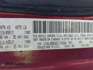 2013 Jeep Patriot Sport with VIN 1C4NJRBB0DD174560, listed as a IAAI auction lot 42101821 with 107,988 mi miles and . Bid and sale history available at carsss.com. Image 9.
