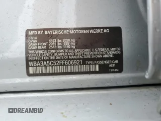 2015 BMW 3 Series 328i z VIN WBA3A5C52FF606921, wystawiony jako Copart lot #52021665 z przebiegiem 115 923 mil mil oraz Szkoda całkowita • Salvage title. Historia ofert i sprzedaży dostępna na DreamBid. Obrazek 12.