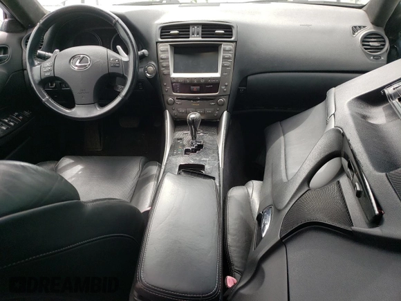 2008 Lexus IS 350 with VIN JTHBE262X82015702, listed as a Copart auction lot 58663435 with Not provided miles and Salvage title. Bid and sale history available at DreamBid. Image 8.