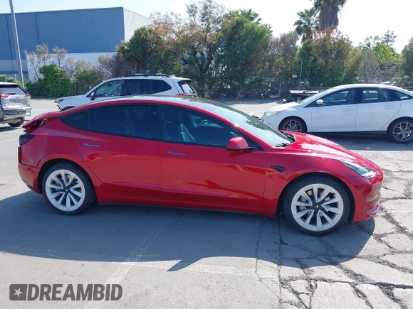2021 Tesla Model 3 Long Range with VIN 5YJ3E1EB4MF936743, listed as a IAAI auction lot 42154322 with 46,983 mi miles and . Bid and sale history available at DreamBid. Image 13.