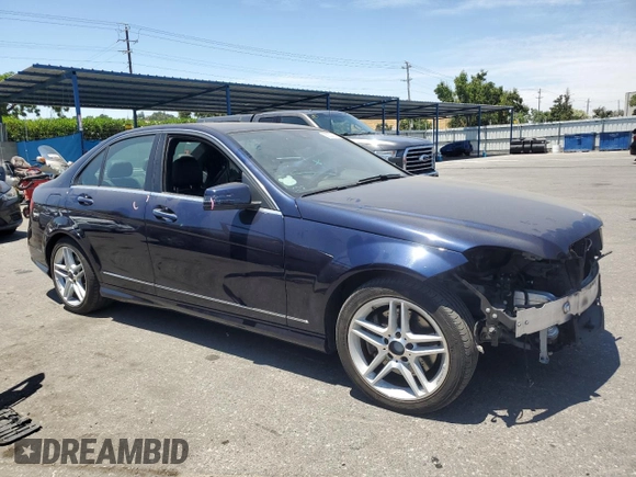 2013 Mercedes-Benz C 350 Sport with VIN WDDGF5HB7DA868759, listed as a Copart auction lot 58220784 with 70,909 mi miles and Salvage Title. Bid and sale history available at DreamBid. Image 4.
