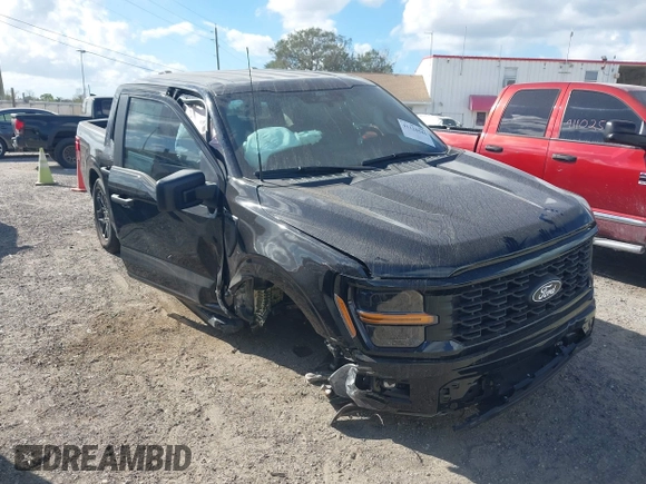 2024 Ford F-150 STX with VIN 1FTEW2KP6RKE37898, listed as a IAAI auction lot 41128541 with 3,409 mi miles and . Bid and sale history available at carsss.com. Image 1.