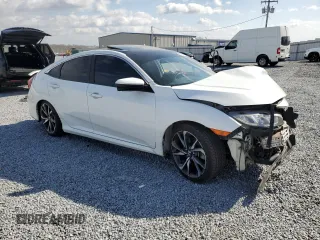 2018 Honda Civic Si with VIN 2HGFC1E50JH700689, listed as a Copart auction lot 50030115 with 127,041 mi miles and Salvage Title. Bid and sale history available at DreamBid. Image 4.