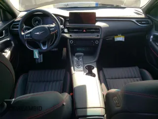 2024 Genesis G70 2.5T with VIN KMTG34SC0RU137404, listed as a Copart auction lot 74954264 with 2,500 mi miles and Salvage Title. Bid and sale history available at carsss.com. Image 8.