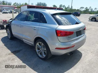 2017 Audi Q3 Premium Plus with VIN WA1HCCFS6HR003457, listed as a IAAI auction lot 42274572 with 54,546 mi miles and . Bid and sale history available at DreamBid. Image 3.