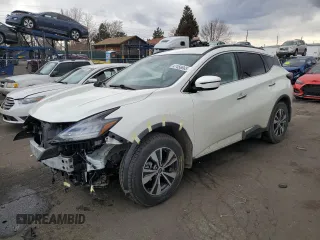 2023 Nissan Murano SV z VIN 5N1AZ2BS4PC114091, wystawiony jako Copart lot #47456665 z przebiegiem 18 448 mil mil oraz Szkoda całkowita • Salvage title. Historia ofert i sprzedaży dostępna na DreamBid. Obrazek 1.