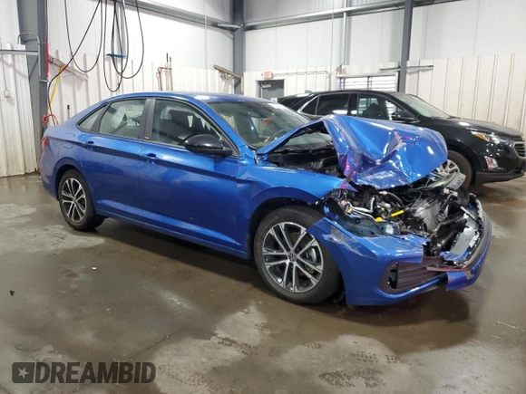 2024 Volkswagen Jetta Sport with VIN 3VWAM7BU4RM082369, listed as a Copart auction lot 60261895 with 7,832 mi miles and Salvage title. Bid and sale history available at DreamBid. Image 4.