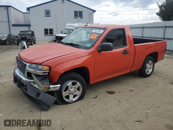 2010 GMC Canyon SLE1 with VIN 1GTCSCDE7A8136742, listed as a Copart auction lot 71637644 with 0 mi miles and Salvage Title. Bid and sale history available at carsss.com. Image 1.