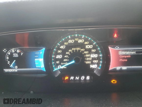 2017 Ford Taurus SEL with VIN 1FAHP2E82HG132078, listed as a Copart auction lot 47418165 with 101,424 mi miles and Salvage title. Bid and sale history available at DreamBid. Image 9.