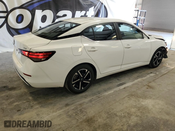 2024 Nissan Sentra SV with VIN 3N1AB8CV3RY352788, listed as a Copart auction lot 54801595 with 28,453 mi miles and Clean Title. Bid and sale history available at DreamBid. Image 3.