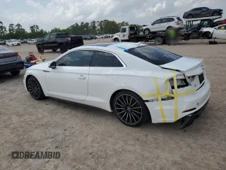 2019 Audi A5 Premium z VIN WAUSNAF53KA019395, wystawiony jako Copart lot #54145495 z przebiegiem 58 634 mil mil oraz Szkoda całkowita • Salvage title. Historia ofert i sprzedaży dostępna na DreamBid. Obrazek 2.