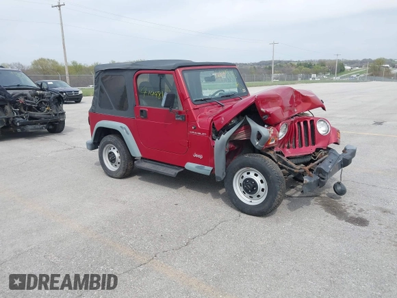 1998 Jeep Wrangler SE with VIN 1J4FY29PXWP785510, listed as a IAAI auction lot 41998116 with 92,390 mi miles and . Bid and sale history available at DreamBid. Image 1.