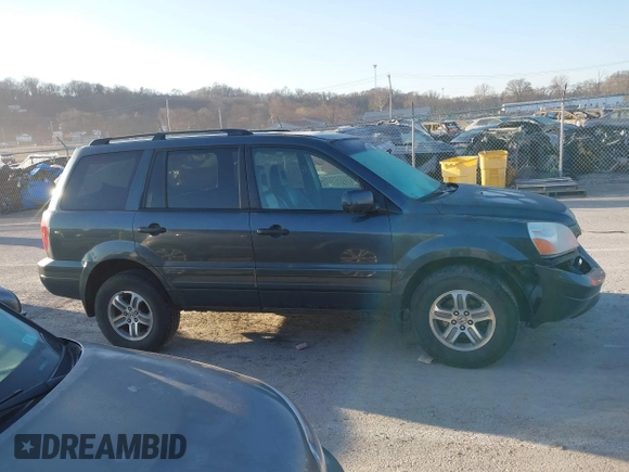 2005 Honda Pilot EX-L with VIN 5FNYF18505B036545, listed as a IAAI auction lot 41633967 with 184,038 mi miles. Bid and sale history available at carsss.com. Image 13.