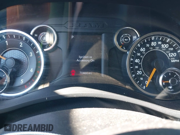2020 Ram 2500 Big Horn with VIN 3C6UR5DL0LG155793, listed as a IAAI auction lot 41409151 with 70,466 mi miles and . Bid and sale history available at DreamBid. Image 7.