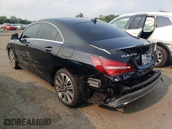 2017 Mercedes-Benz CLA with VIN WDDSJ4GB7HN404714, listed as a Copart auction lot 58991513 with 48,244 mi miles. Bid and sale history available at carsss.com. Image 2.