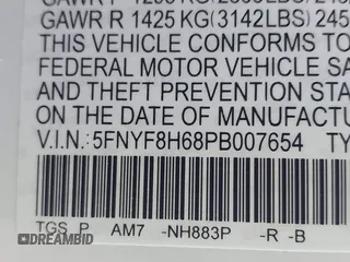 2023 Honda Passport TrailSport z VIN 5FNYF8H68PB007654, wystawiony jako IAAI lot #40816118 z przebiegiem 35 656 mil mil oraz . Historia ofert i sprzedaży dostępna na DreamBid. Obrazek 9.