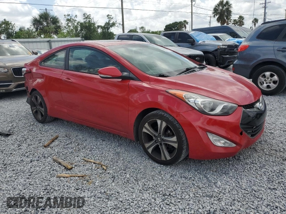 2013 Hyundai Elantra Coupe SE with VIN KMHDH6AE0DU006351, listed as a Copart auction lot 51983165 with 200,036 mi miles and Salvage Title. Bid and sale history available at carsss.com. Image 4.