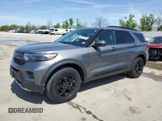 2022 Ford Explorer Timberline z VIN 1FMSK8JHXNGC32816, wystawiony jako Copart lot #54149735 z przebiegiem 26 727 mil mil oraz Szkoda całkowita • Salvage title. Historia ofert i sprzedaży dostępna na DreamBid. Obrazek 1.