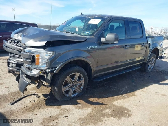 2018 Ford F-150 XL with VIN 1FTEW1E56JKE29843, listed as a IAAI auction lot 41292720 with 74,402 mi miles. Bid and sale history available at carsss.com. Image 2.