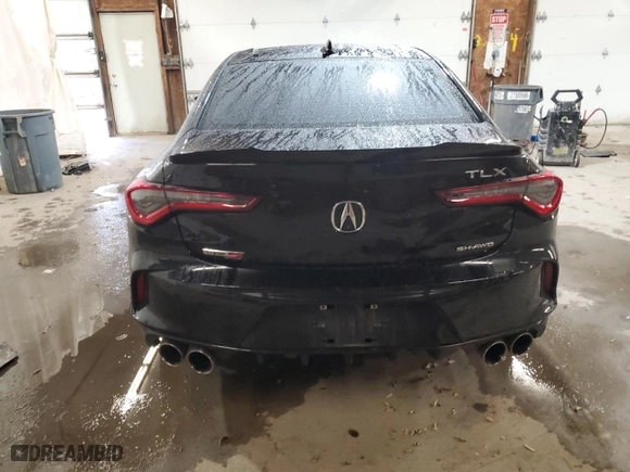 2022 Acura TLX Type S w/Performance Tire with VIN 19UUB7F9XNA001248, listed as a Copart auction lot 77235344 with 31,551 mi miles and Salvage Title. Bid and sale history available at carsss.com. Image 6.
