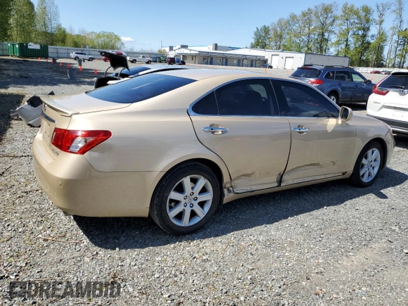 2007 Lexus ES 350 with VIN JTHBJ46G372047618, listed as a Copart auction lot 53755045 with 147,266 mi miles and Salvage Title. Bid and sale history available at carsss.com. Image 3.