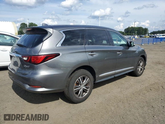 2019 Infiniti QX60 Pure with VIN 5N1DL0MM6KC562021, listed as a Copart auction lot 63622235 with 52,556 mi miles and Clean title. Bid and sale history available at DreamBid. Image 3.