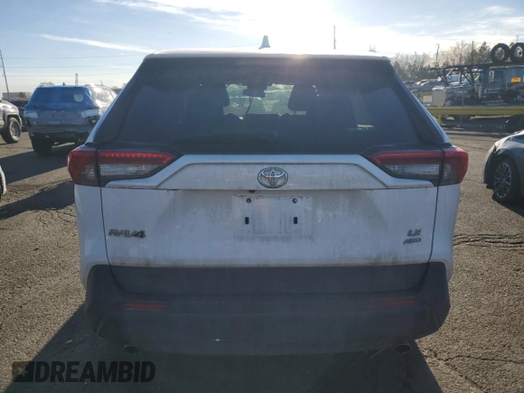 2023 Toyota RAV4 LE with VIN 2T3F1RFV9PC357909, listed as a Copart auction lot 50574165 with 40,456 mi miles and Salvage Title. Bid and sale history available at carsss.com. Image 6.