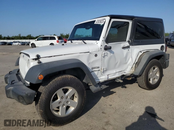 2015 Jeep Wrangler Sport with VIN 1C4GJWAG6FL547405, listed as a Copart auction lot 52929825 with 127,503 mi miles and Salvage Title. Bid and sale history available at carsss.com. Image 1.